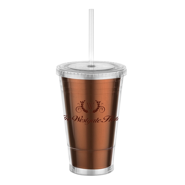 16 oz Slurpy Metallic Tumbler - 16 oz Slurpy Metallic Tumbler - Image 0 of 28