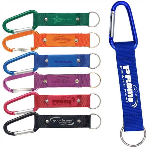 Short Lanyard Keychain Key Strap With Aluminum Carabiner - Short Lanyard Keychain Key Strap With Aluminum Carabiner - Image 0 of 6