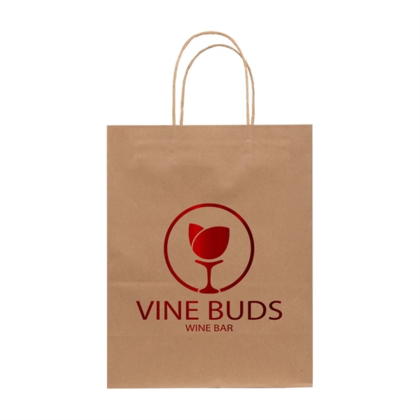 J- Fold Natural Kraft Shopping Bag - J- Fold Natural Kraft Shopping Bag - Image 0 of 0