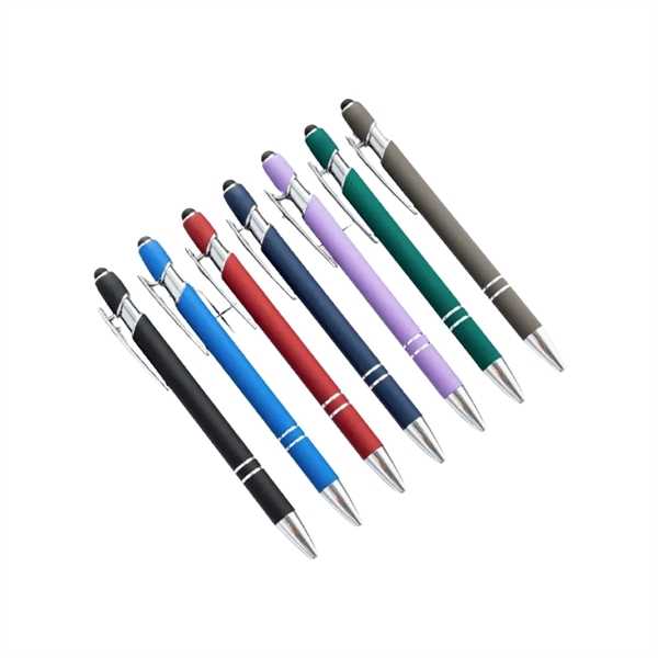 Softy Touch Screen Metal Ballpoint pen With Stylus - Softy Touch Screen Metal Ballpoint pen With Stylus - Image 1 of 1