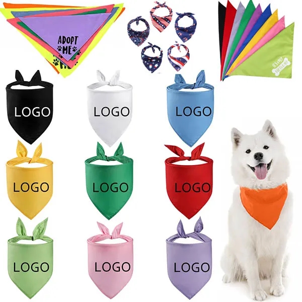 Pet Bandana Dog Bibs Triangle Puppy Cat Scarfs Apparel - Pet Bandana Dog Bibs Triangle Puppy Cat Scarfs Apparel - Image 0 of 9