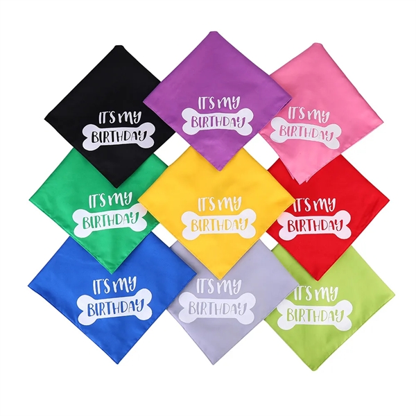 Pet Bandana Dog Bibs Triangle Puppy Cat Scarfs Apparel - Pet Bandana Dog Bibs Triangle Puppy Cat Scarfs Apparel - Image 1 of 9