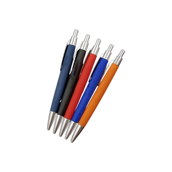 Plastic Ballpoint Plunger Action Pen - Plastic Ballpoint Plunger Action Pen - Image 1 of 1