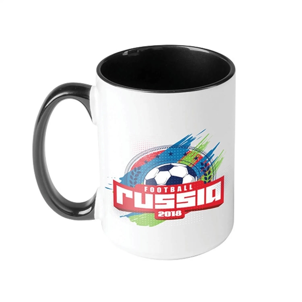 Classic 15 oz C-Handle Sublimation Print Ceramic Mug - Classic 15 oz C-Handle Sublimation Print Ceramic Mug - Image 2 of 7