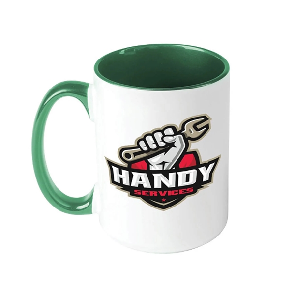 Classic 15 oz C-Handle Sublimation Print Ceramic Mug - Classic 15 oz C-Handle Sublimation Print Ceramic Mug - Image 4 of 7