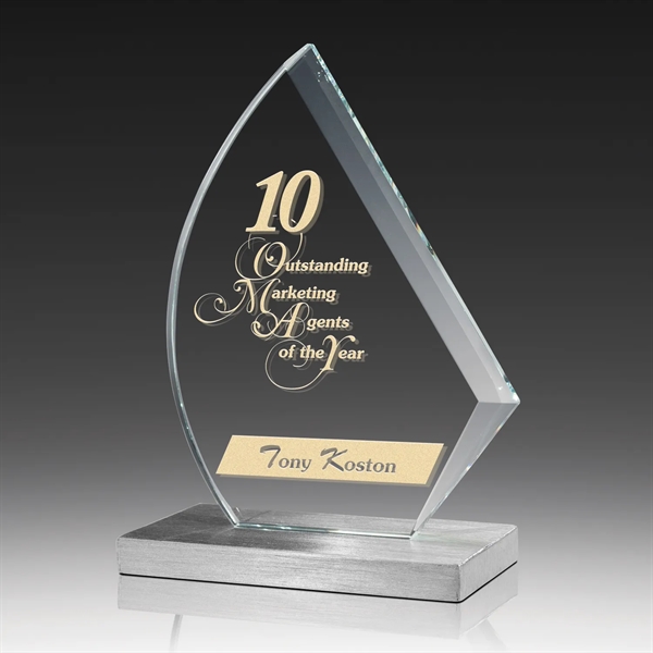 Glass Award on Metal Base - Influence - Glass Award on Metal Base - Influence - Image 0 of 0