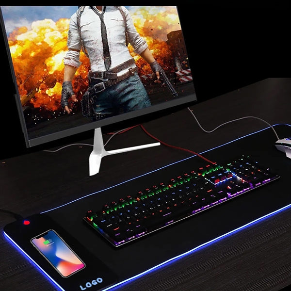 Wireless Charging Rgb Gaming Mouse Pad - Wireless Charging Rgb Gaming Mouse Pad - Image 1 of 2
