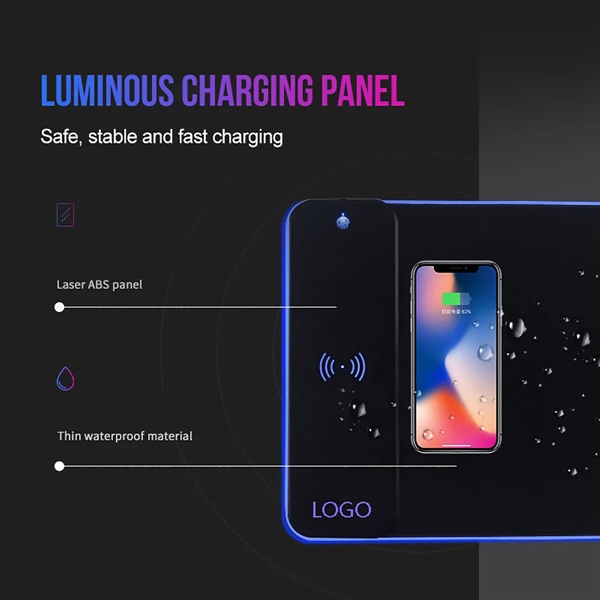 Wireless Charging Rgb Gaming Mouse Pad - Wireless Charging Rgb Gaming Mouse Pad - Image 2 of 2