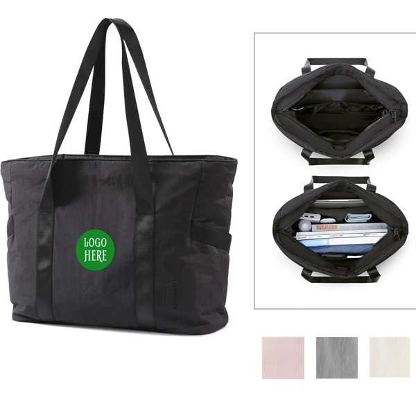 Top Handle Handbag With Yoga Mat Buckle - Top Handle Handbag With Yoga Mat Buckle - Image 0 of 5