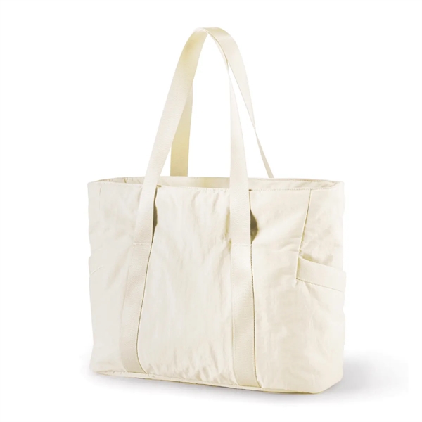 Top Handle Handbag With Yoga Mat Buckle - Top Handle Handbag With Yoga Mat Buckle - Image 3 of 5