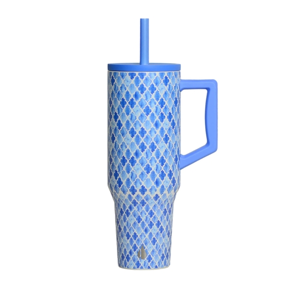 Elemental® 40oz Commuter Tumbler With Handle and Straws - Elemental® 40oz Commuter Tumbler With Handle and Straws - Image 30 of 41