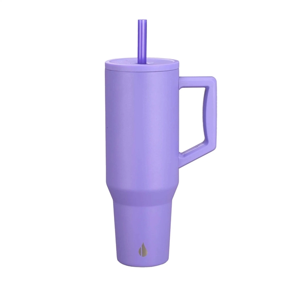 Elemental® 40oz Commuter Tumbler With Handle and Straws - Elemental® 40oz Commuter Tumbler With Handle and Straws - Image 13 of 41