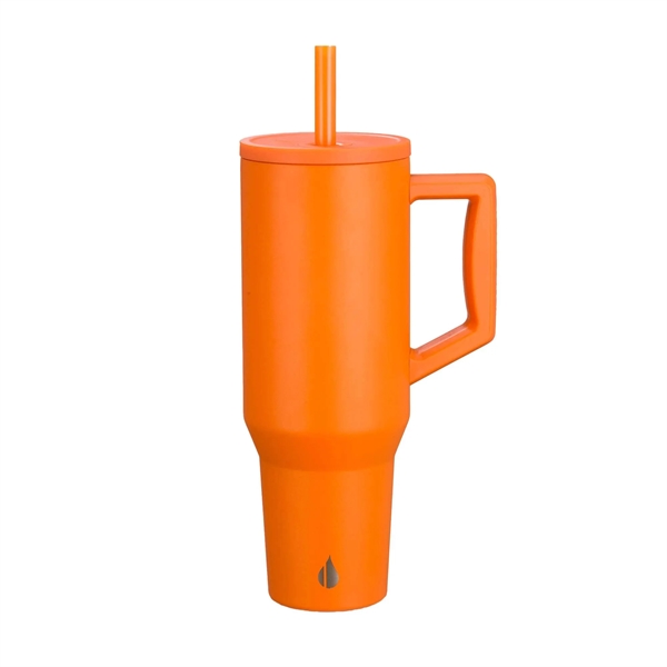 Elemental® 40oz Commuter Tumbler With Handle and Straws - Elemental® 40oz Commuter Tumbler With Handle and Straws - Image 14 of 41