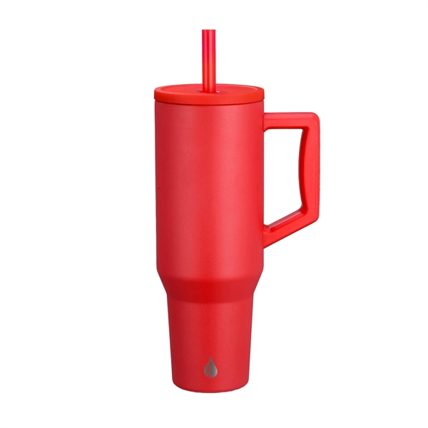 Elemental® 40oz Commuter Tumbler With Handle and Straws - Elemental® 40oz Commuter Tumbler With Handle and Straws - Image 18 of 41