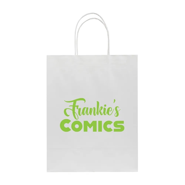 J- Fold White Kraft Shopping Bag - J- Fold White Kraft Shopping Bag - Image 0 of 0