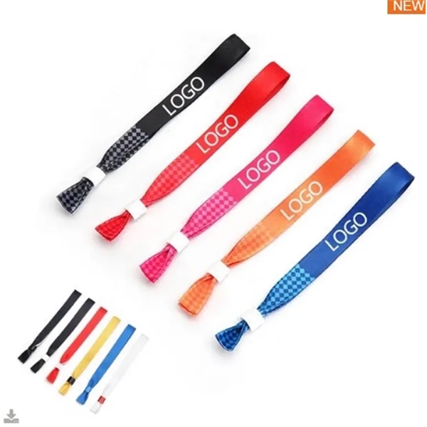 Polyester Ribbon Wristband - Polyester Ribbon Wristband - Image 0 of 3