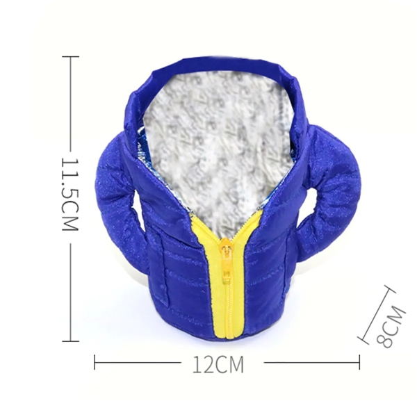 Beer Down Jacket Beverage Bottle Cup Sleeve Can Cooler - Beer Down Jacket Beverage Bottle Cup Sleeve Can Cooler - Image 1 of 4