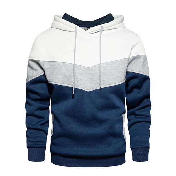 Color Blocking Winter Hoodie Advertising Sweater - Color Blocking Winter Hoodie Advertising Sweater - Image 2 of 4