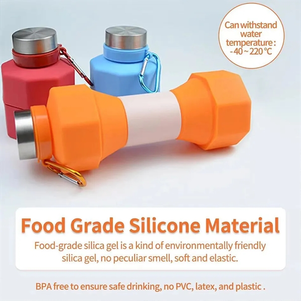 Dumbbell Sports Water Bottle - Dumbbell Sports Water Bottle - Image 3 of 5