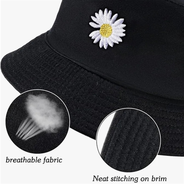 Reversible Cotton Travel Bucket Hat - Reversible Cotton Travel Bucket Hat - Image 4 of 4