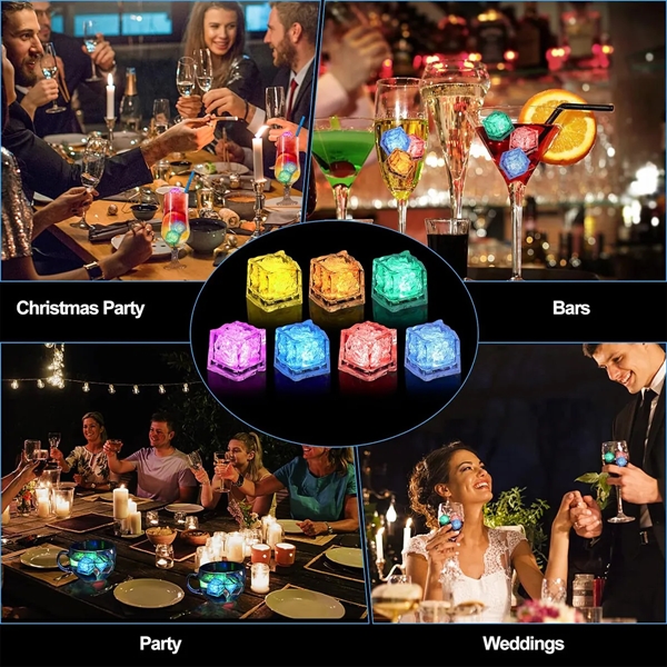 Multi Color Light Up Led Drinks Ice Cubes for Bar Weeding - Multi Color Light Up Led Drinks Ice Cubes for Bar Weeding - Image 3 of 3