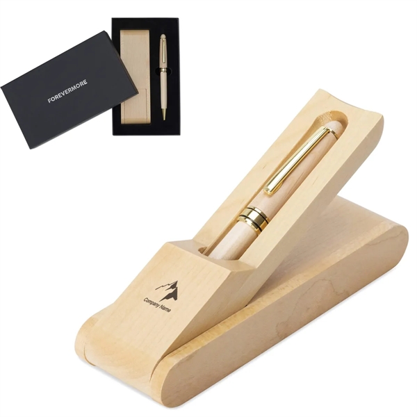 Wooden Ballpoint Pen With Gift Box - Wooden Ballpoint Pen With Gift Box - Image 0 of 6