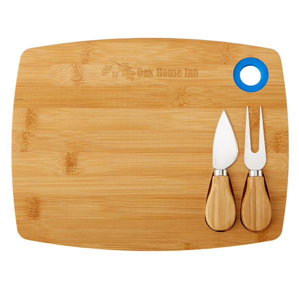 Bamboo Cheese Board Charcuterie Set - Bamboo Cheese Board Charcuterie Set - Image 0 of 9