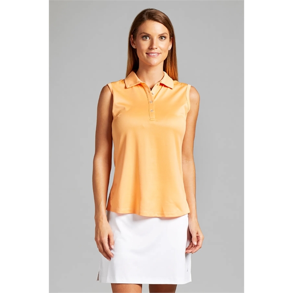 Gigi Solid Sleeveless Polo - Gigi Solid Sleeveless Polo - Image 2 of 5