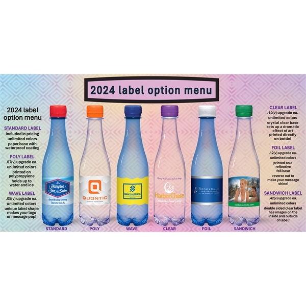 16.9 oz Blue Bullet Bottle with Flat Cap - 16.9 oz Blue Bullet Bottle with Flat Cap - Image 1 of 1