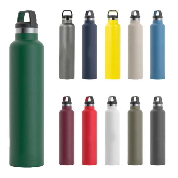 RTIC 26 oz Stainless Steel Ringed Water Bottles - RTIC 26 oz Stainless Steel Ringed Water Bottles - Image 1 of 23