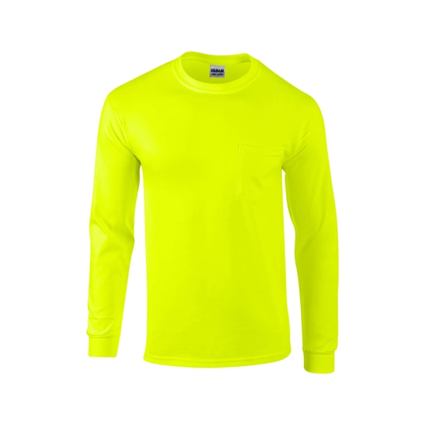 Gildan Adult Ultra Cotton® Long-Sleeve Pocket T-Shirt - Gildan Adult Ultra Cotton® Long-Sleeve Pocket T-Shirt - Image 27 of 48