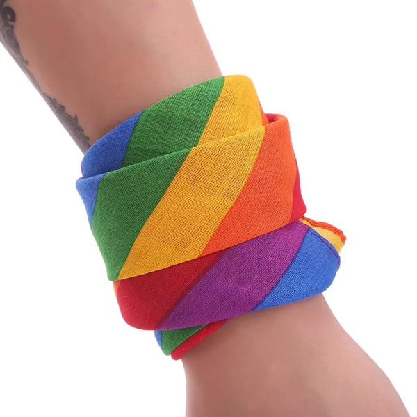 LGBTQ Rainbow Bandana - LGBTQ Rainbow Bandana - Image 3 of 4