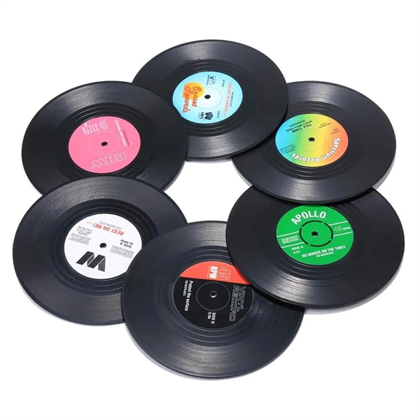 Retro Disk Vinyl Record CD Coaster - Retro Disk Vinyl Record CD Coaster - Image 2 of 4