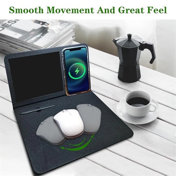 3 in 1 wireless Charging Mouse Pad with LCD Writing Tablet - 3 in 1 wireless Charging Mouse Pad with LCD Writing Tablet - Image 4 of 6