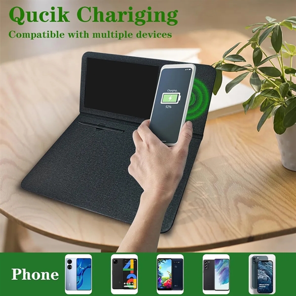 3 in 1 wireless Charging Mouse Pad with LCD Writing Tablet - 3 in 1 wireless Charging Mouse Pad with LCD Writing Tablet - Image 6 of 6