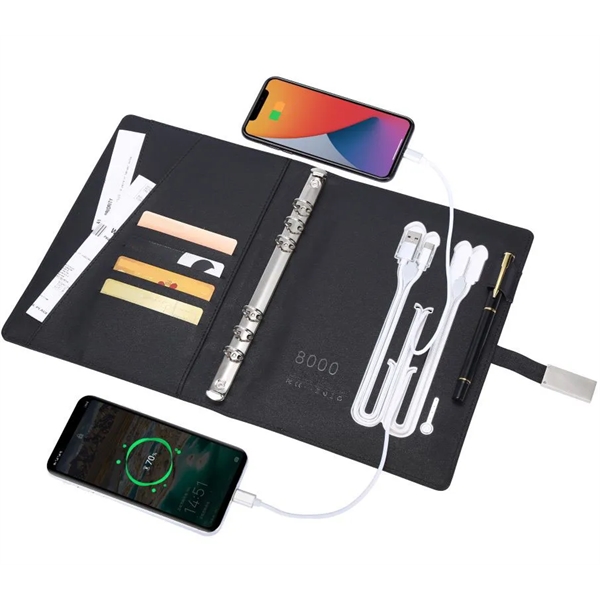 Multifunctional Power Bank Notebook - Multifunctional Power Bank Notebook - Image 1 of 2