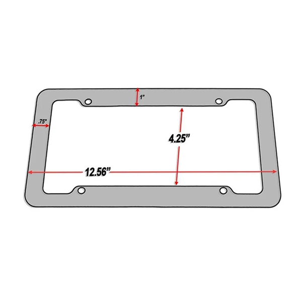 Carbon Fiber License Plate Frame - Carbon Fiber License Plate Frame - Image 4 of 5