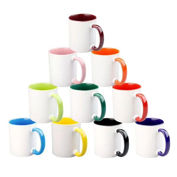 11 Oz. Colored Ceramic Mug With C-Handle - 11 Oz. Colored Ceramic Mug With C-Handle - Image 1 of 1