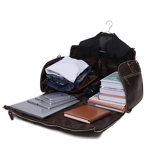 Genuine Leather Convertible Garment Bag - Genuine Leather Convertible Garment Bag - Image 1 of 2