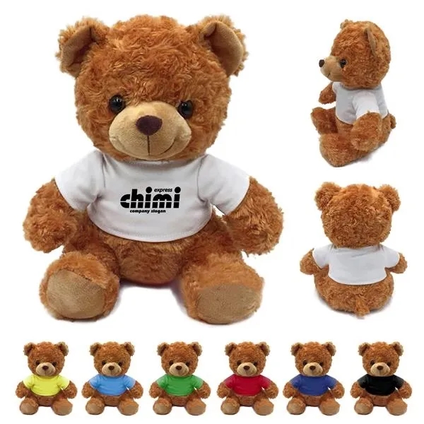 6" Bear Stuffed Animal with T-shirt - 6" Bear Stuffed Animal with T-shirt - Image 0 of 0