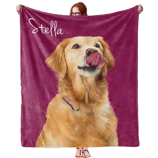 30" X 40" Plush Silk Touch Sublimation Blanket 300 GSM