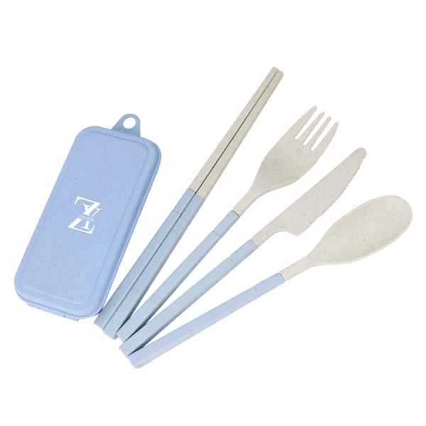 4 Sets Collapsible Travel Cutlery - 4 Sets Collapsible Travel Cutlery - Image 0 of 3