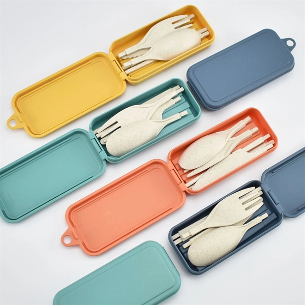 4 Sets Collapsible Travel Cutlery - 4 Sets Collapsible Travel Cutlery - Image 1 of 3