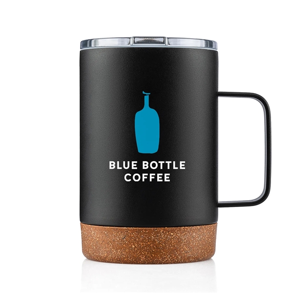 16 oz Powder Coated Stainless Steel Cork Bottom Mug - 16 oz Powder Coated Stainless Steel Cork Bottom Mug - Image 10 of 69