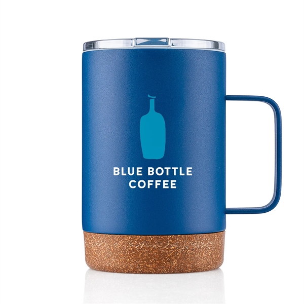 16 oz Powder Coated Stainless Steel Cork Bottom Mug - 16 oz Powder Coated Stainless Steel Cork Bottom Mug - Image 16 of 69