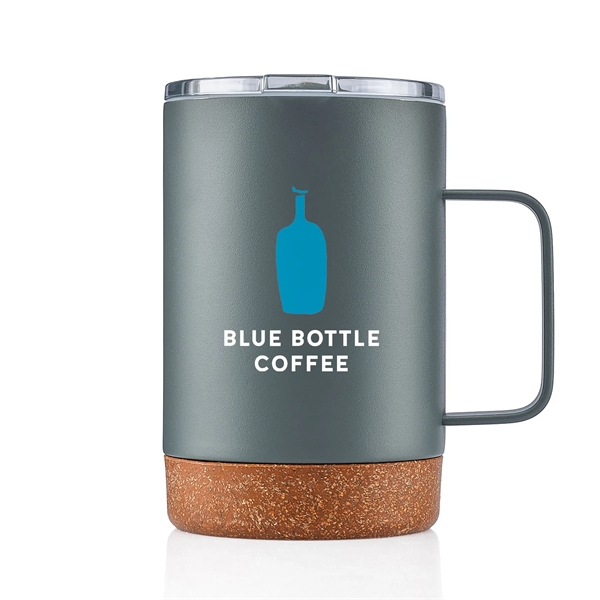 16 oz Powder Coated Stainless Steel Cork Bottom Mug - 16 oz Powder Coated Stainless Steel Cork Bottom Mug - Image 30 of 69