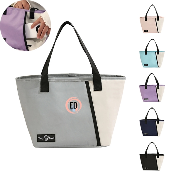 Lunch Tote Bag Reusable Cooler For Travel Work Picnic - Lunch Tote Bag Reusable Cooler For Travel Work Picnic - Image 0 of 4