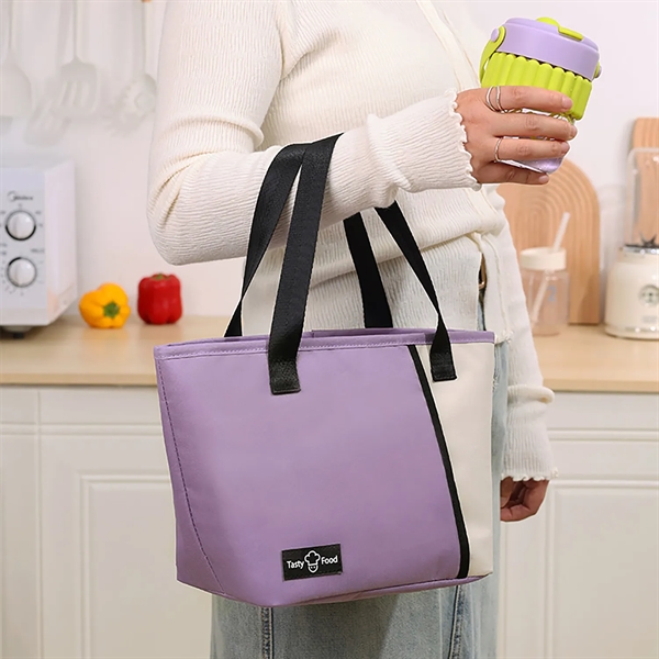 Lunch Tote Bag Reusable Cooler For Travel Work Picnic - Lunch Tote Bag Reusable Cooler For Travel Work Picnic - Image 4 of 4
