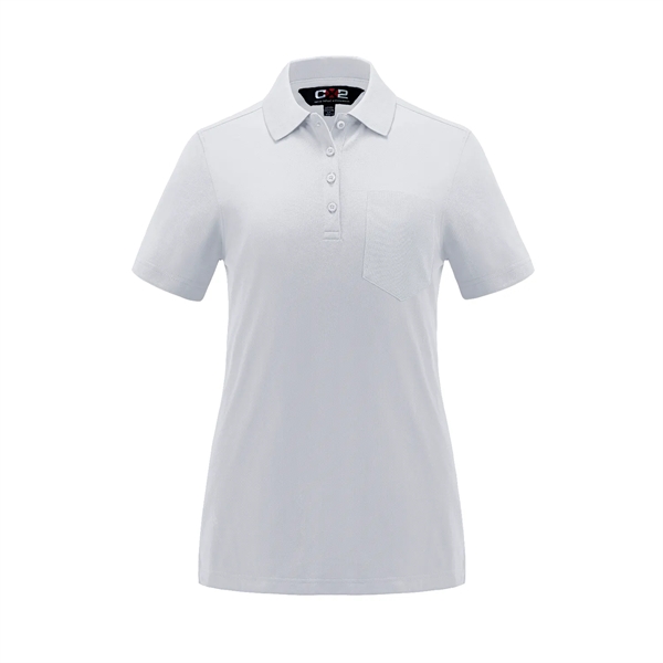 Caddy Ladies Pique Mesh Polo With Pocket - Caddy Ladies Pique Mesh Polo With Pocket - Image 1 of 3