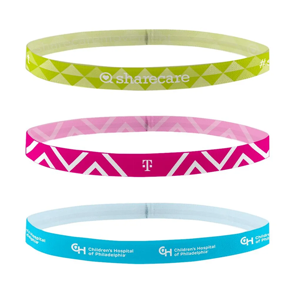 1/2" Dye-Sublimated Non Slip Headband - 1/2" Dye-Sublimated Non Slip Headband - Image 0 of 0